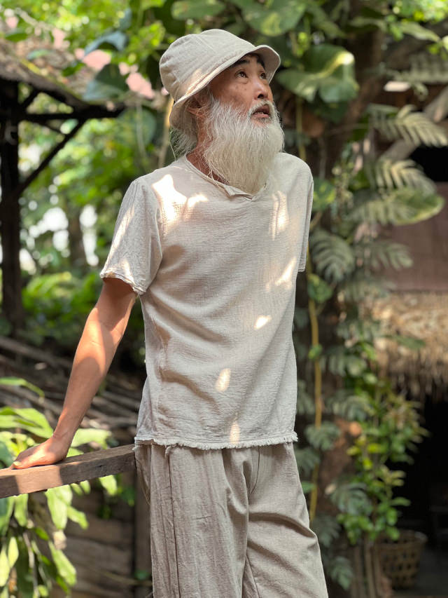 asana ヘンプコットン スウィッチ Tee・きなり