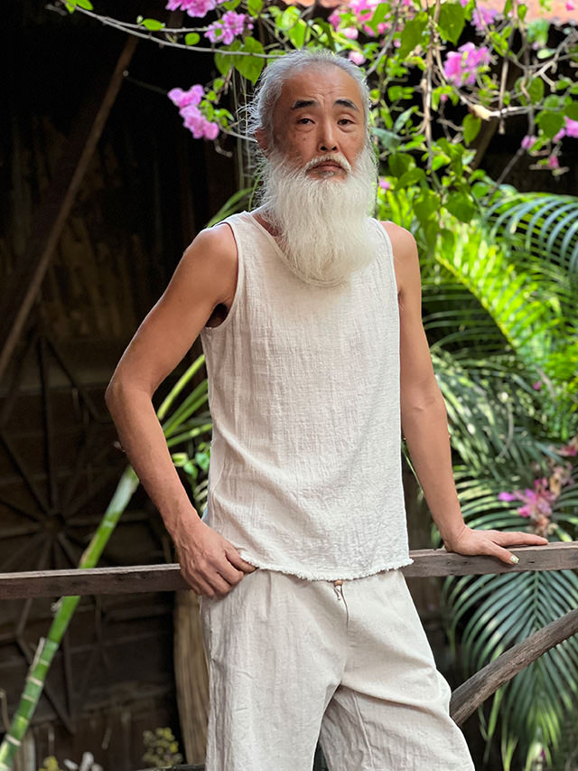 asana ヘンプコットン スウィッチ メンズ タンク・きなり