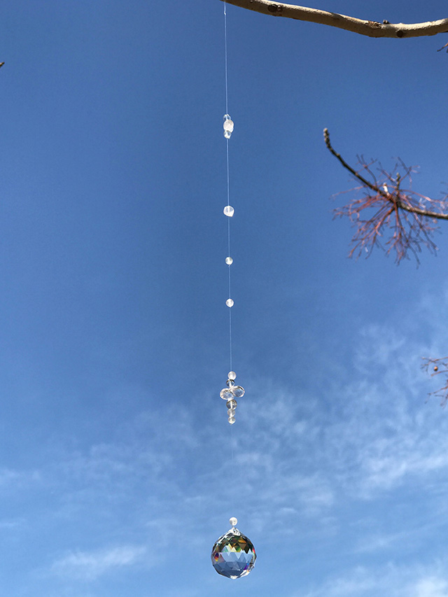 天然石のサンキャッチャー・乙女の祈り