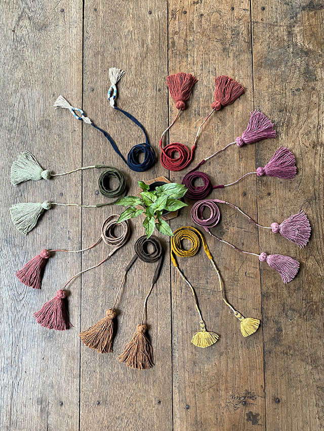 HEMP100% タッセル ベルト