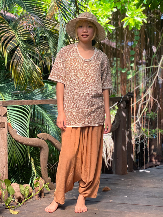 HEMP100% 2WAY サルエルパンツ