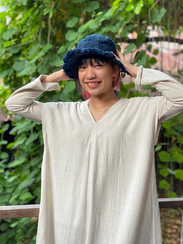 HEMP100% 草木染め ハット