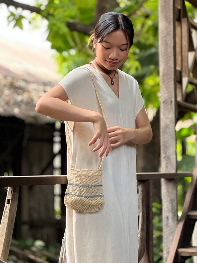 葛100% ミニ ポシェット