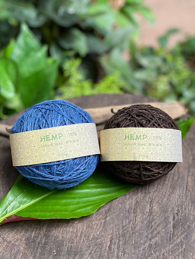 HEMP100% 太糸・草木染め