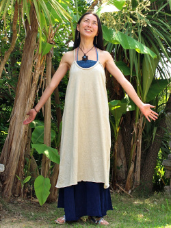 asana Ａライン ワンピース・きなり