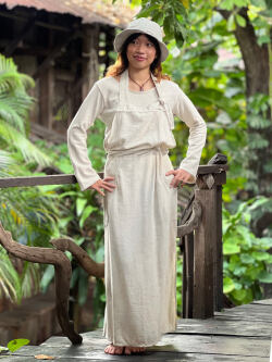 asana HEMP100% エプロン・きなり