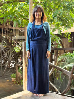 asana HEMP100% エプロン・草木染め