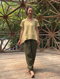 HEMP100% テロテロ ゆったり パンツ