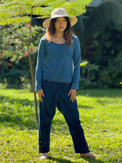 asana HEMP100% イージー パンツ・草木染め