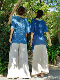 asana インディアンBIG Tee・バティック草木染め