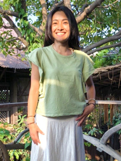 asana ひらひらTee・カラー