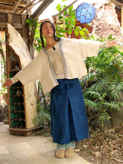 asana はっぴカーディガン・きなり