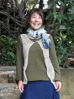 asana HEMP100% 手編みベスト