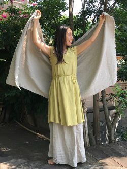 asana HEMP100% ショール・きなり