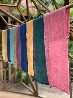 asana 麻100% ガーゼ 手ぬぐい・草木染め