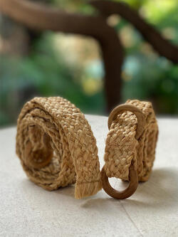 asana HEMP100% 編み込み ベルト