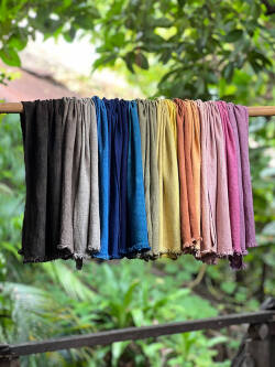 asana HEMP100% やわらか 手ぬぐい・草木染め