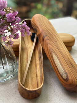 チーク WOOD ラウンド ボックス