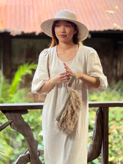 HEMP100% ふさふさ ポーチ