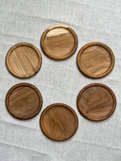チークWOOD コースター