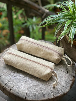 HEMP100% 手織り ペンケース