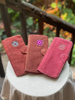 HEMP 手刺繍 _財布