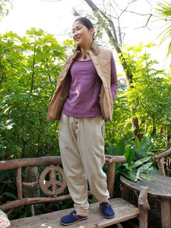 asana NEW ふかふかサルエルパンツ