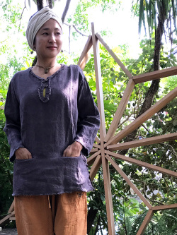 asana HEMP100% ロングスリーブ・草木染め