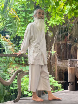 asana NEW HEMP100% テロテロ 作務衣・きなり