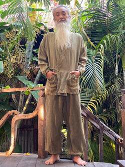 asana HEMP100% テロテロ 作務衣・草木染め