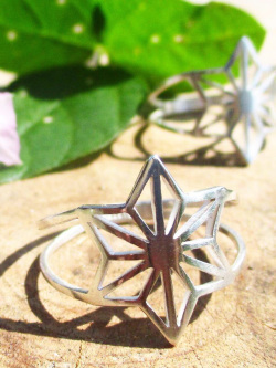 森のいかけ屋 麻紋様シルバーリング