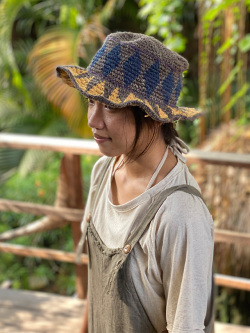 HEMP かぎ編み Mix ハット