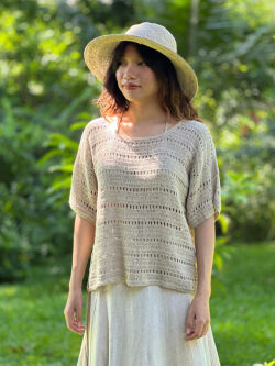 HEMP100% 手編み Tee