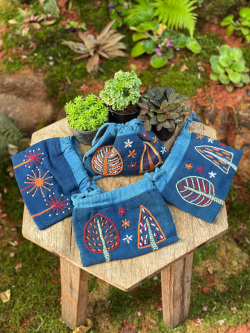 レンテン族 手刺繍 きんちゃく