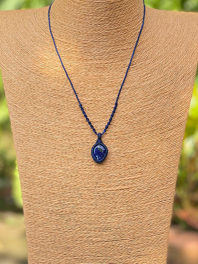 BAND NECKLACE LAPIS LAZURI #3076_januka jewelry