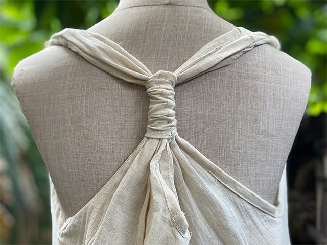 asana KIDS HEMP100% 薄手 オーバーオール・きなり