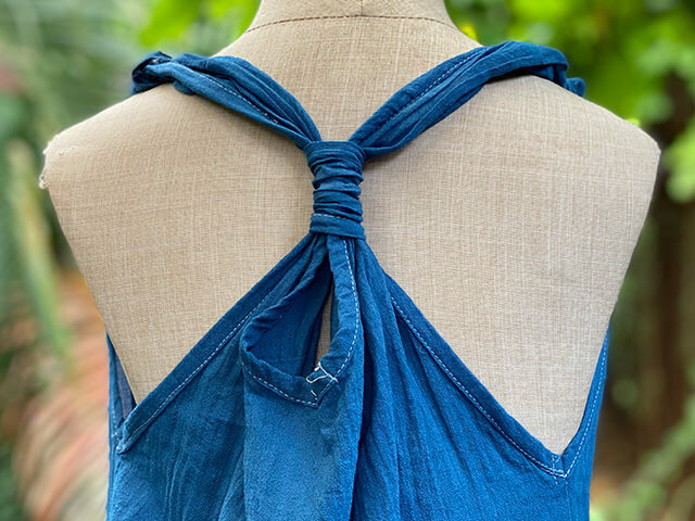 asana KIDS HEMP100% 薄手 オーバーオール・草木染め