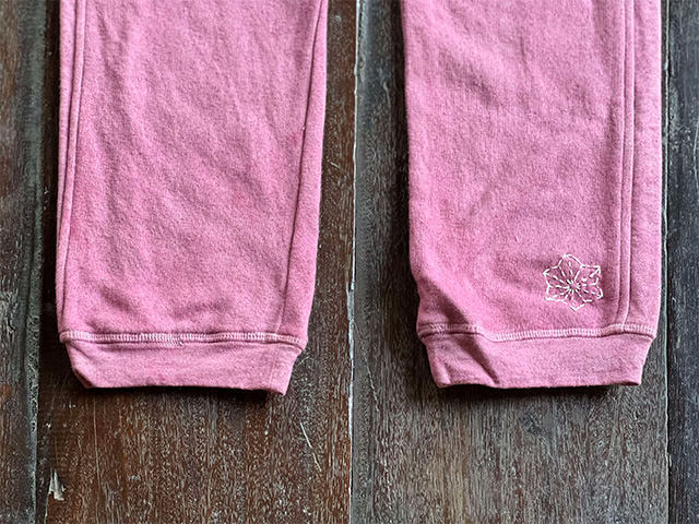 asana KIDS ヘンプコットン 厚手 ジャージ パンツ・草木染め