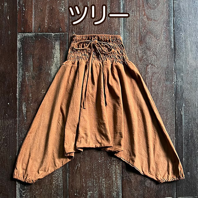ゆうこりん様 オ−ダ−品3点.野草、ベッチンズボン(中古) asana KIDS ヘンプコットン 薄手 NEW 2WAY パンツ・草木染め【パヤカ
