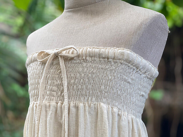 asama KIDS HEMP100% 薄手 2Way スカート・きなり