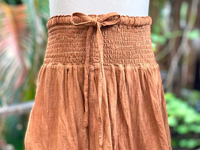 【新品】WAAC ニットスカート　インナーパンツ付き　オレンジ SLY（スライ）の「MILANO RIB KNIT SK ミラノリブ ニットスカート