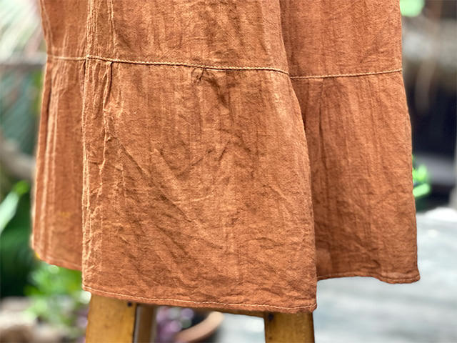 asana KIDS HEMP100% 薄手 2Way スカート・草木染め