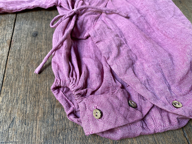 asana 麻100％ うぶぎ・草木染め