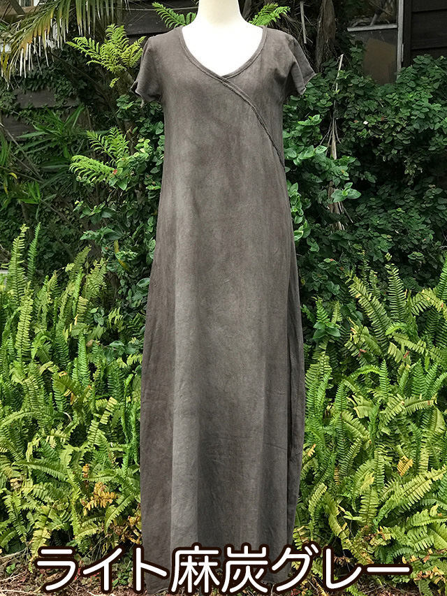 【✨極美品✨】パヤカ asana◎ヘンプコットンヴィーナス ワンピース 草木染め asana ヘンプコットン厚手 ヴィーナス ワンピース・草木染め