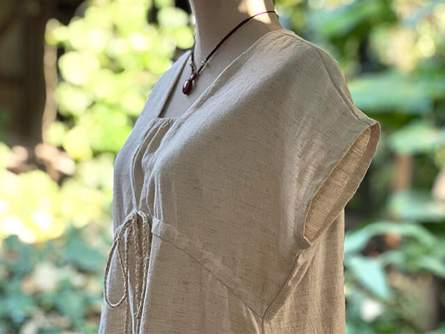 asana HEMP100% NEW 縄文ワンピース・きなり