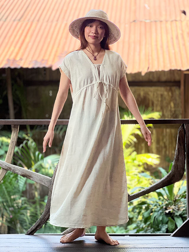 asana HEMP100% 縄文ワンピース・きなり【パヤカ オンラインショップ】