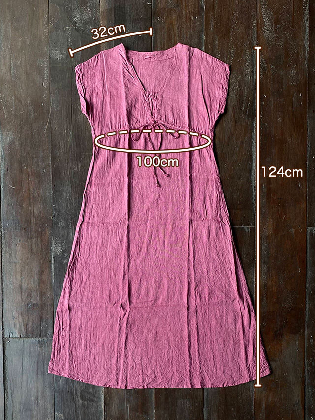 asana HEMP100% 縄文ワンピース・きなり