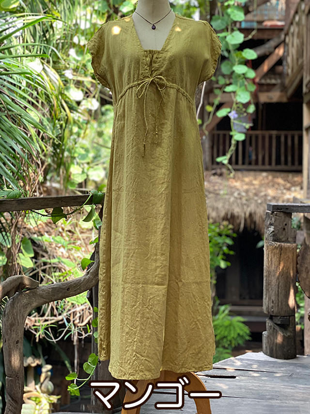 asana HEMP100% NEW 縄文ワンピース・草木染め【パヤカ オンライン  