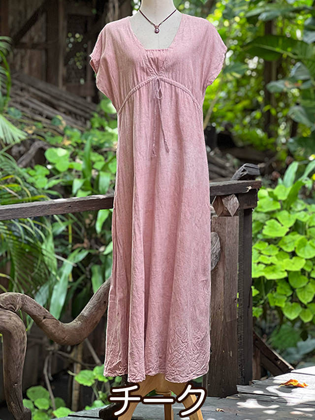 asana HEMP100% NEW 縄文ワンピース・草木染め【パヤカ オンライン