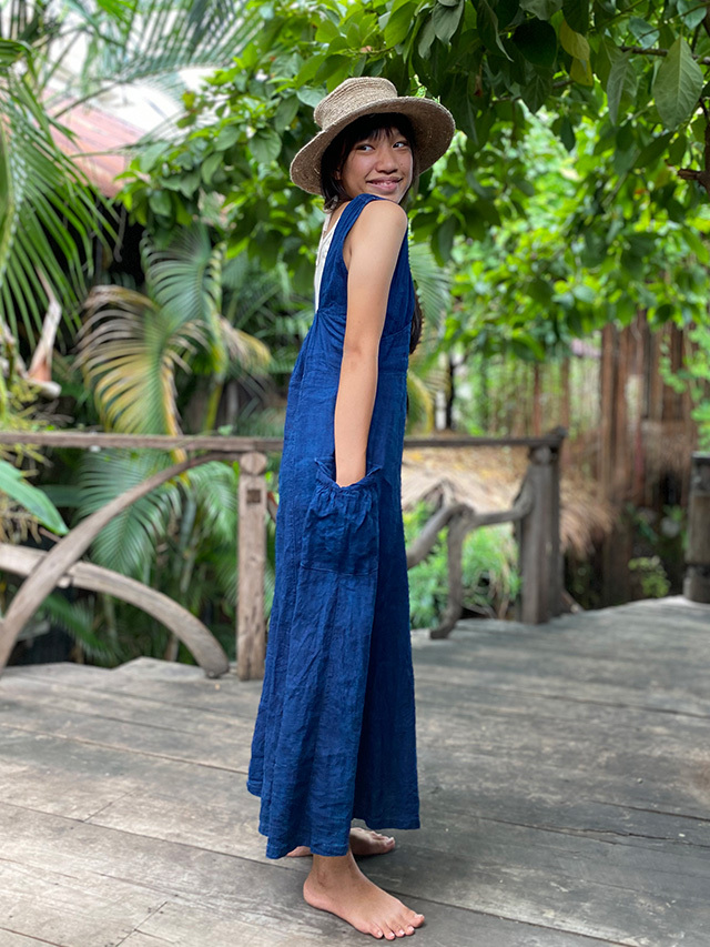 asana HEMP100% ポケット ワンピース・草木染め【パヤカ オンライン